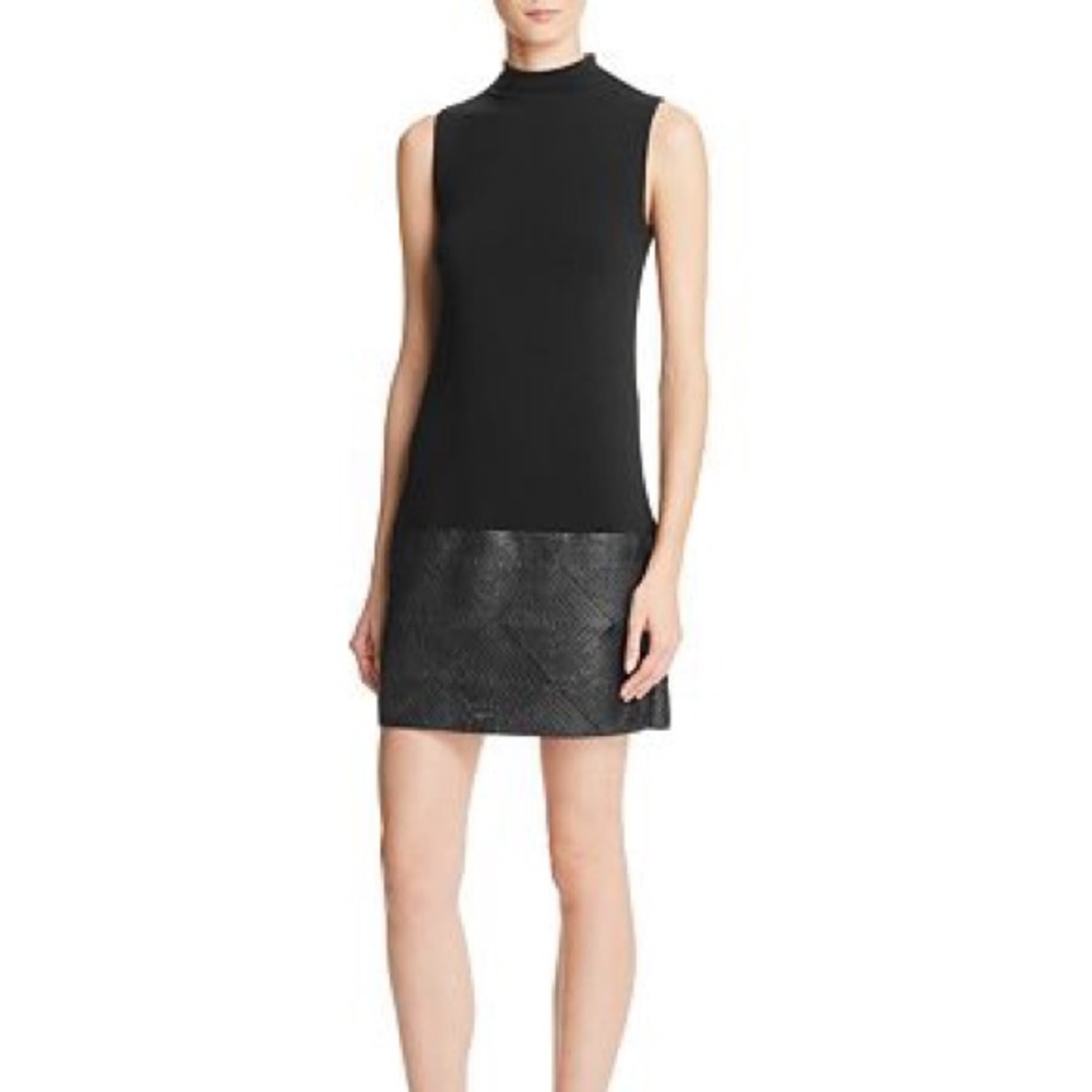 Bailey 44 Nothing Compared Tank Dress w/Leather M